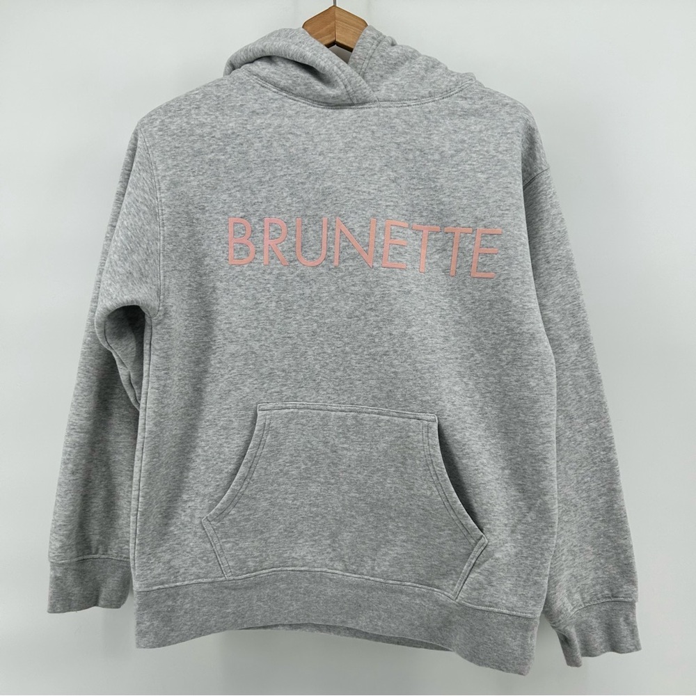 Brunette‎ The Label BRUNETTE Women’s Grey Hoodie Sz S/M Casual Sporty